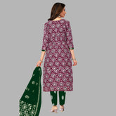Ganpati Batik Pant Vol-9 Kurti Pant With Dupatta - 910
